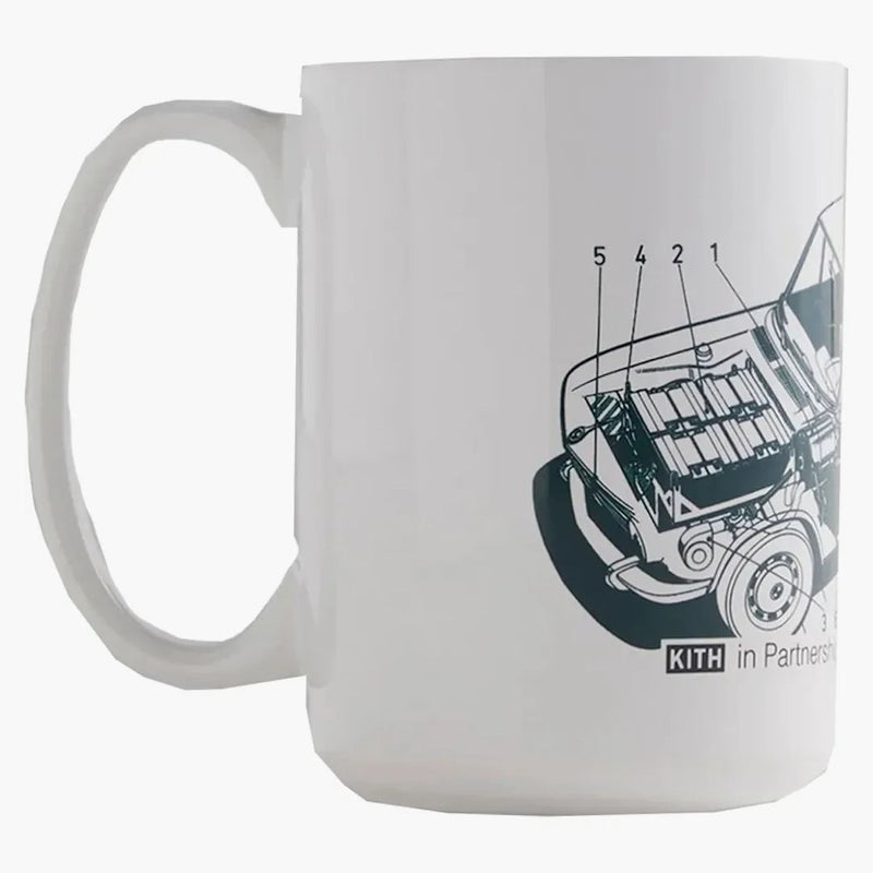 Kith BMW Car Sketch hrnek bílý