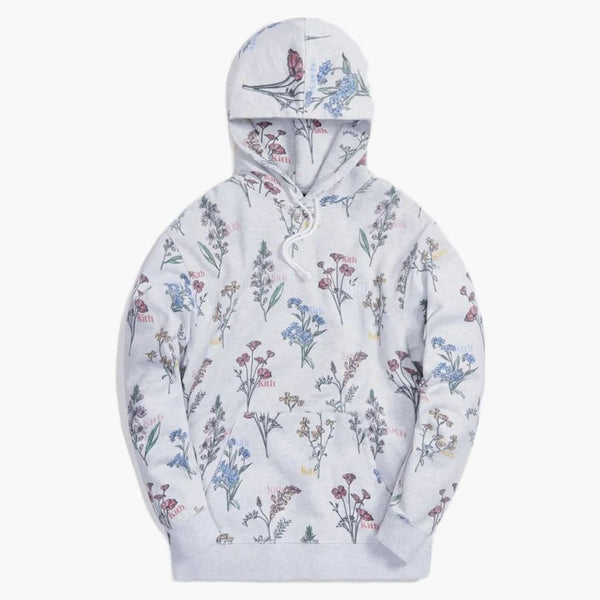 Kith Botanical Floral Williams Iii Hoodie Light Heather