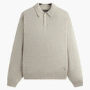 Kith Boucle Harmon Rugby Pullover Sweater Light Heather Grey