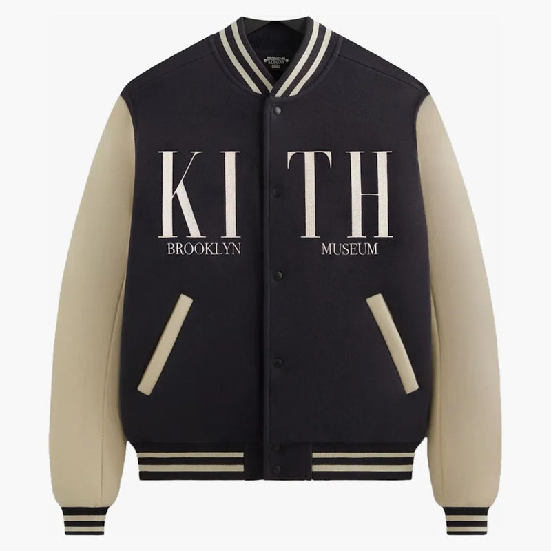 Kith Brooklyn Museum Wool Varsity Jacket Ink
