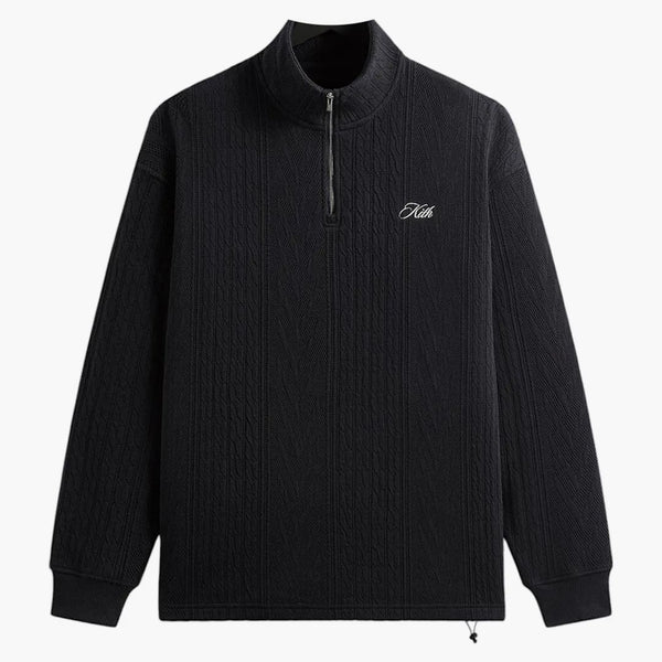 Kith Cable Fleece Quarter Zip Admiral