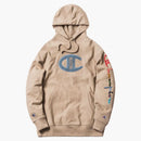 Kith Champion Logo Hoodie Sand