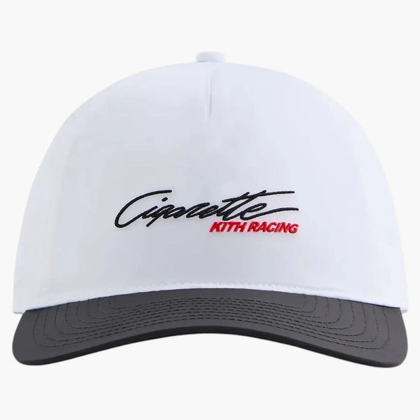 Kith Bay de nylon de arrugas de cigarrillos Low Pinches de corona snapback blanco