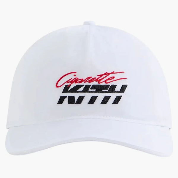 Kith Cigarrillo de cigarrillos Nylon Bay Speed Low Pinches de corona snapback blanco