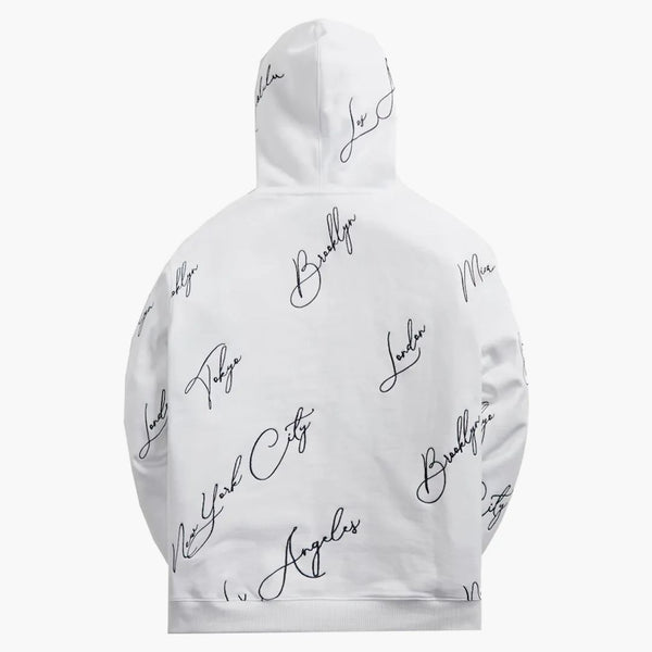 Kith City Script Hoodie White
