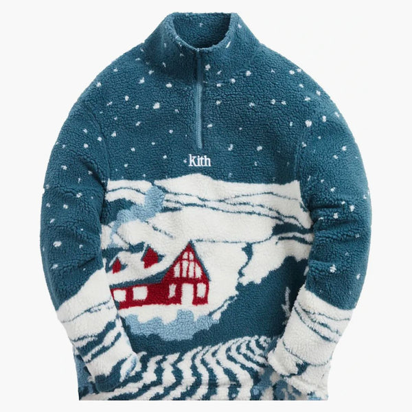 Kith Claremont Sherpa Quarter Zip Anchor