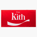 Kith Coca Cola Užijte si plážový ručník červená