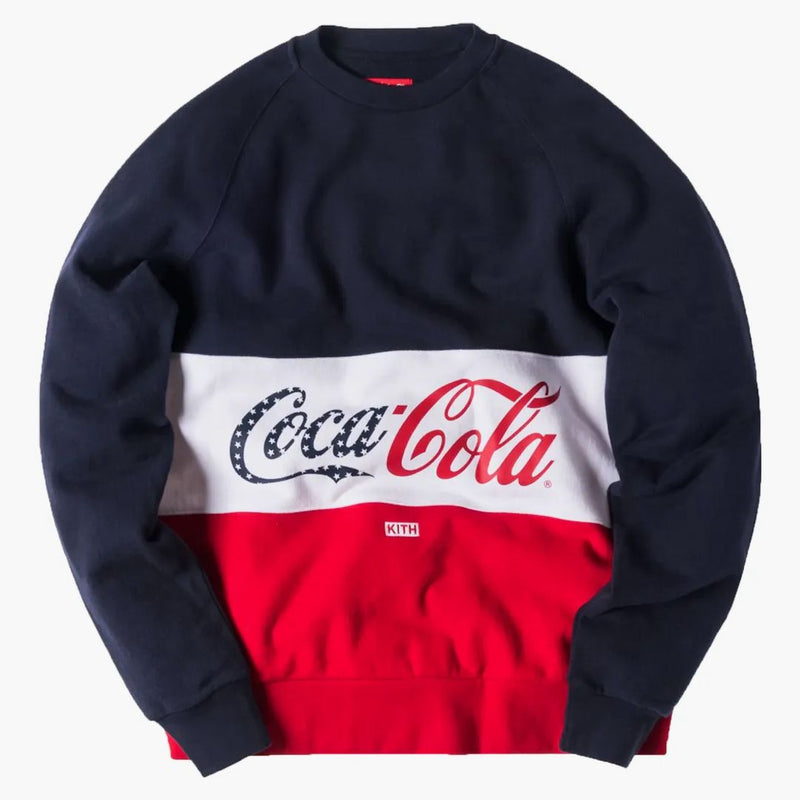 Kith Coca Cola obložená posádka červená/bílá/námořnictva