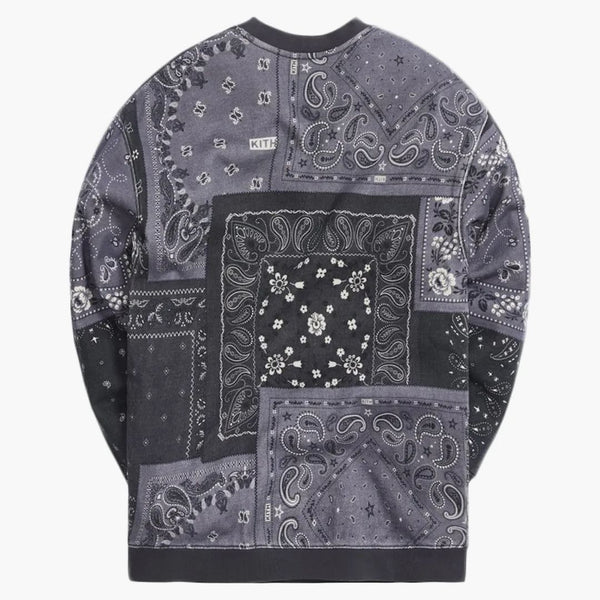Kith Deconstructed Bandana Crewneck Black