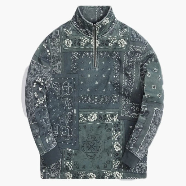 Kith Deconstructed Bandana Quarter Zip Stadium