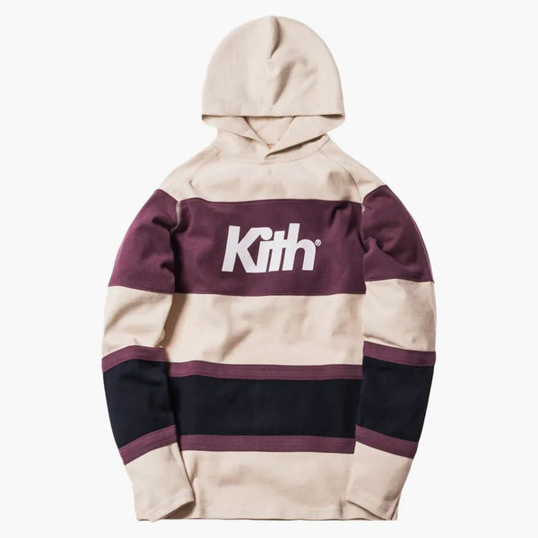 Kith Delk Paneled Hoodie Ivory