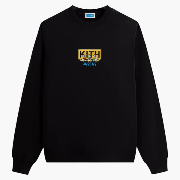 Kith Disney Donald Duck Triplets Vintage Nelson Crewneck Black