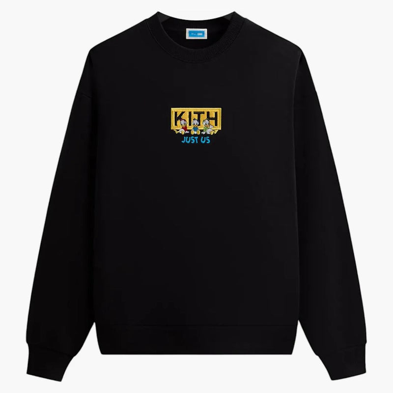 Kith Disney Donald Duck Triplets Vintage Nelson Crewneck Black