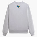 Kith Disney Donald Duck Varsity Vintage Nelson Crewneck Light Heather Grey