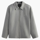 Kith Double Knit Coaches Jacket Light Heather Grey