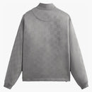 Kith Double Knit Davis Quarter Zip Pullover Concrete