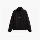 Kith Double Weave Riley Quarter Zip Black