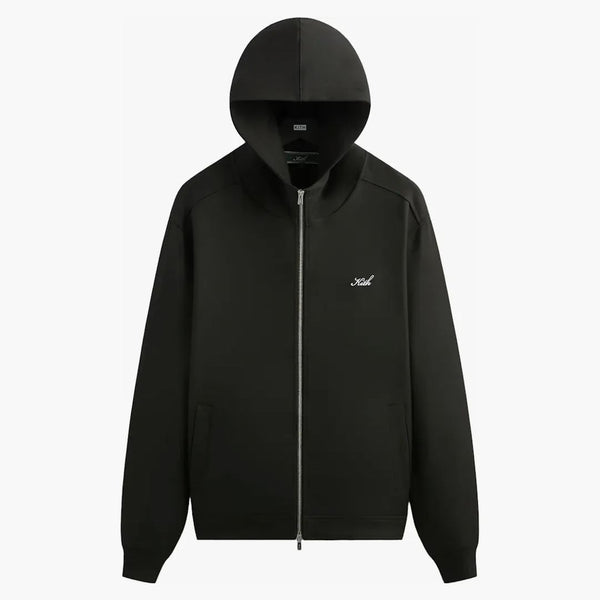 Kith Double Weave Selfridge Zip Up Hoodie Black