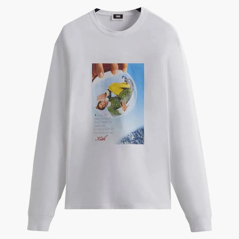 Kith Elf Snow Globe Long Sleeve Tee White