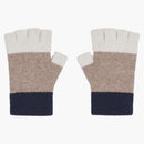 Kith Ellwood Colorblocked Fingerless Gloves Dark Tan