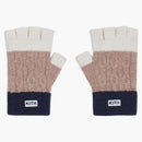 Kith Ellwood Colorblocked Fingerless Gloves Dark Tan