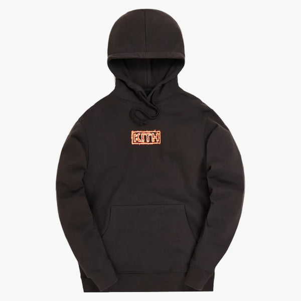 Kith Flame Hoodie Espresso
