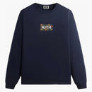 Kith Floral Classic Logo Long Sleeve Tee Nocturnal