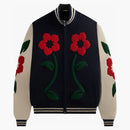 Kith Floral Crest Wyona Full Zip Sweater Nocturnal