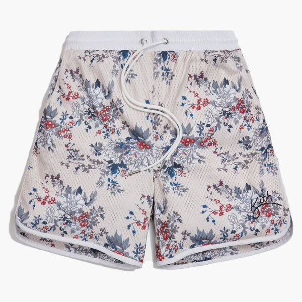 Kith Floral Panel Active Short Ivory/multi