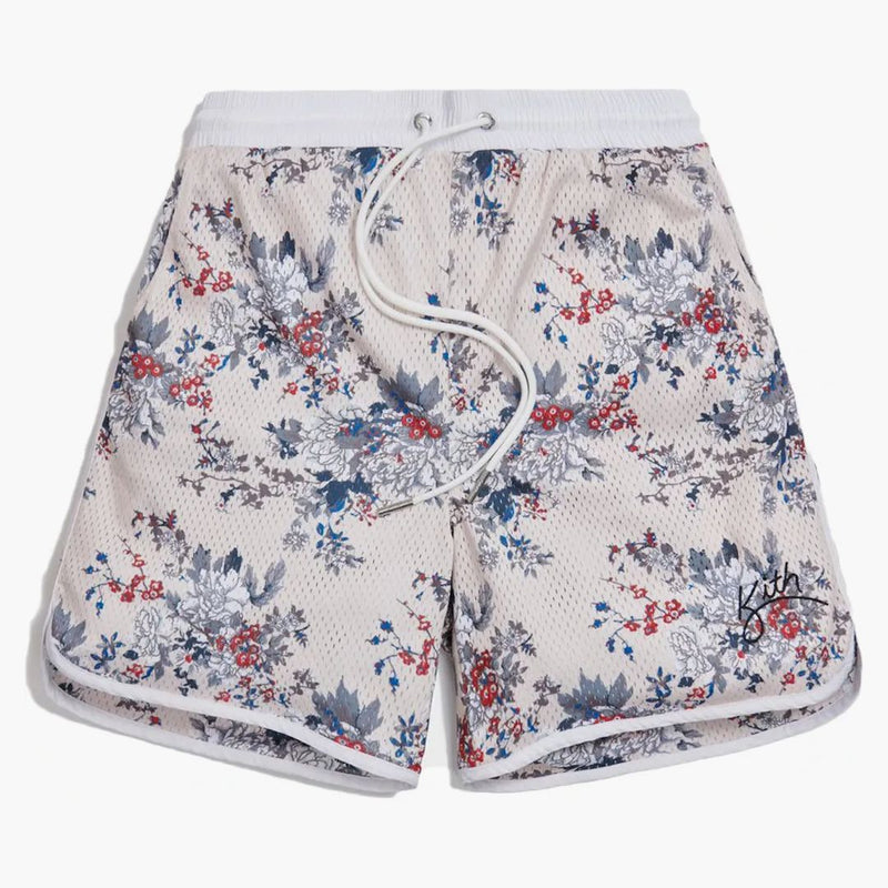 Kith Floral Panel Active Short Ivory/multi