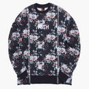 Kith Floral Panel Crewneck Navy/multi