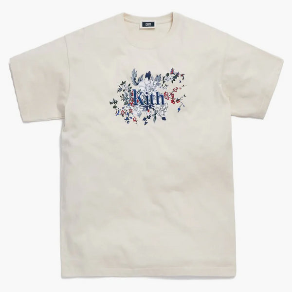 Kith Floral Serif Tee Turtledove
