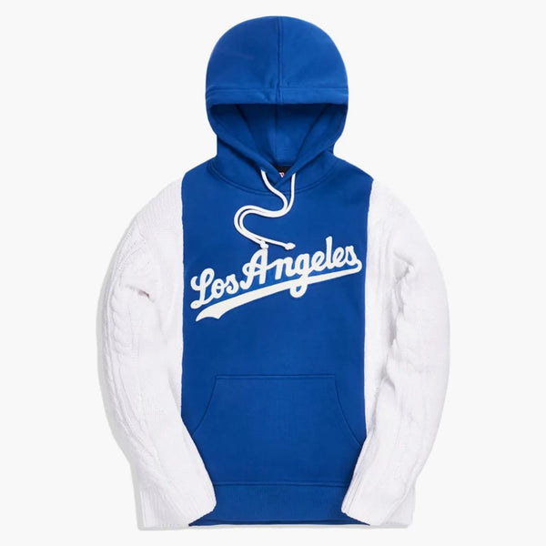 Kith For Major League Baseball Los Angeles Dodgers Combo Hoodie Royal Blue