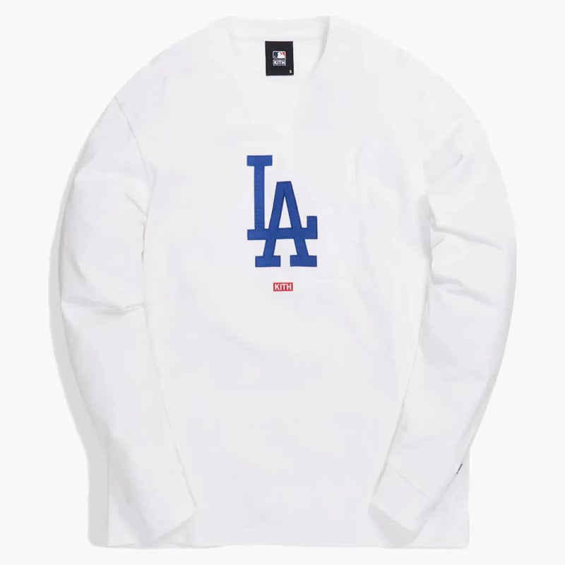 Kith For Major League Baseball Los Angeles Dodgers L/s Tee White