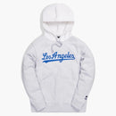 Kith For Major League Baseball Los Angeles Dodgers Script Hoodie Light Heather Grey
