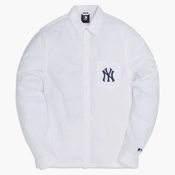 Kith For Major League Baseball New York Yankees Collared Buttondown Shirt White