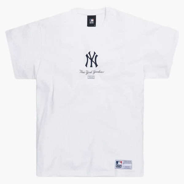Kith For Major League Baseball New York Yankees Icon Script Box Tee White