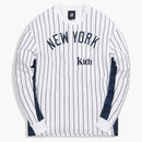 Kith For Major League Baseball New York Yankees L/s Combo Quinn White Pinstripe