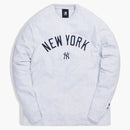 Kith For Major League Baseball New York Yankees L/s Tee Heather Grey