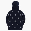 Kith For Major League Baseball New York Yankees Monogram Hoodie Navy