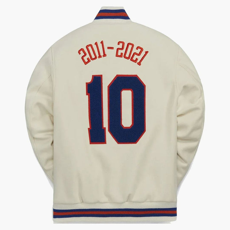 Kith Golden Bear For New York Knicks Varsity Jacket Sandrift