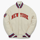 Kith Golden Bear For New York Knicks Varsity Jacket Sandrift