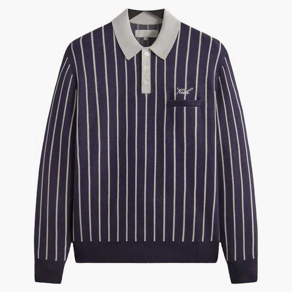 Kith Harmon Rugby Pullover Sweater Nocturnal Heather