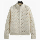Kith Highland Crochet Knit Wyona Full Zip Sandrift