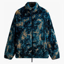 Kith Ice Dye Harper Vintage Sherpa Full Zip Jacket Indigo