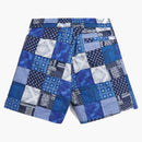 Kith Indigo Patchwork Hardaway Short Navy/multi