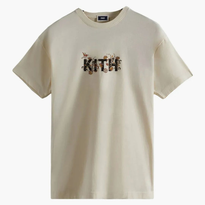 Kith Jacobean Logo Vintage Tee Sandrift