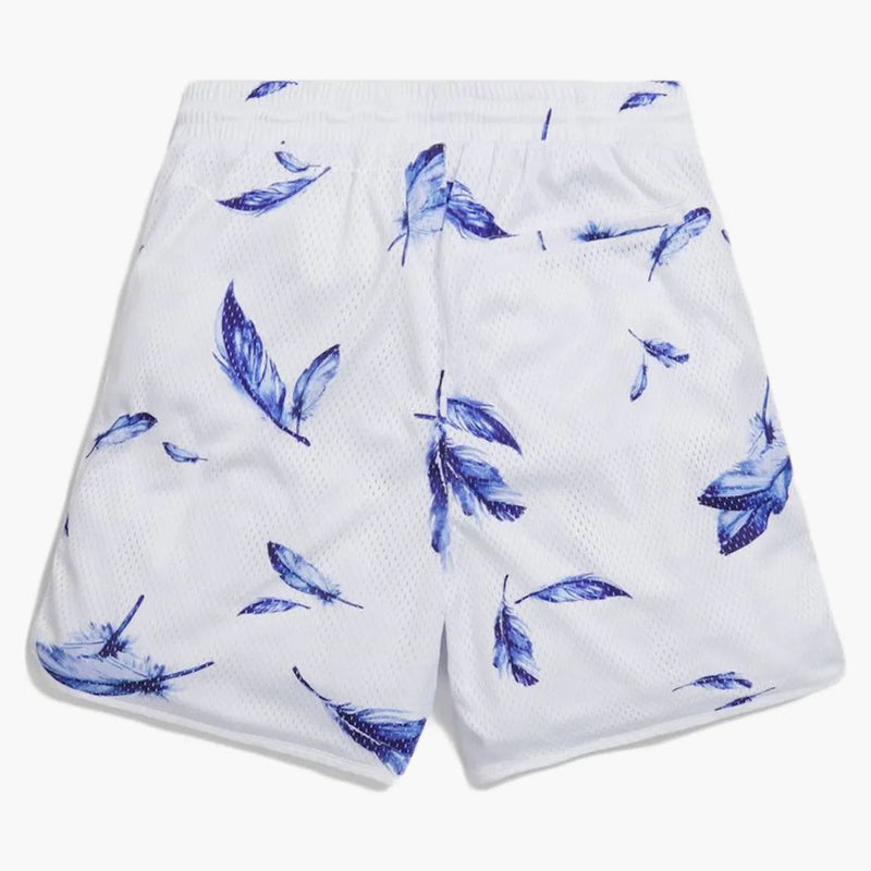 Kith Jordan Feather Print Mesh Short White