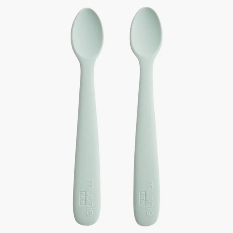 Kith Kids Mushie Silicone Feeding Spoon (2 pack) Helium
