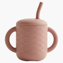 Kith Kith Kids Mushie Silicone Cup and Straw Dusty Quartz